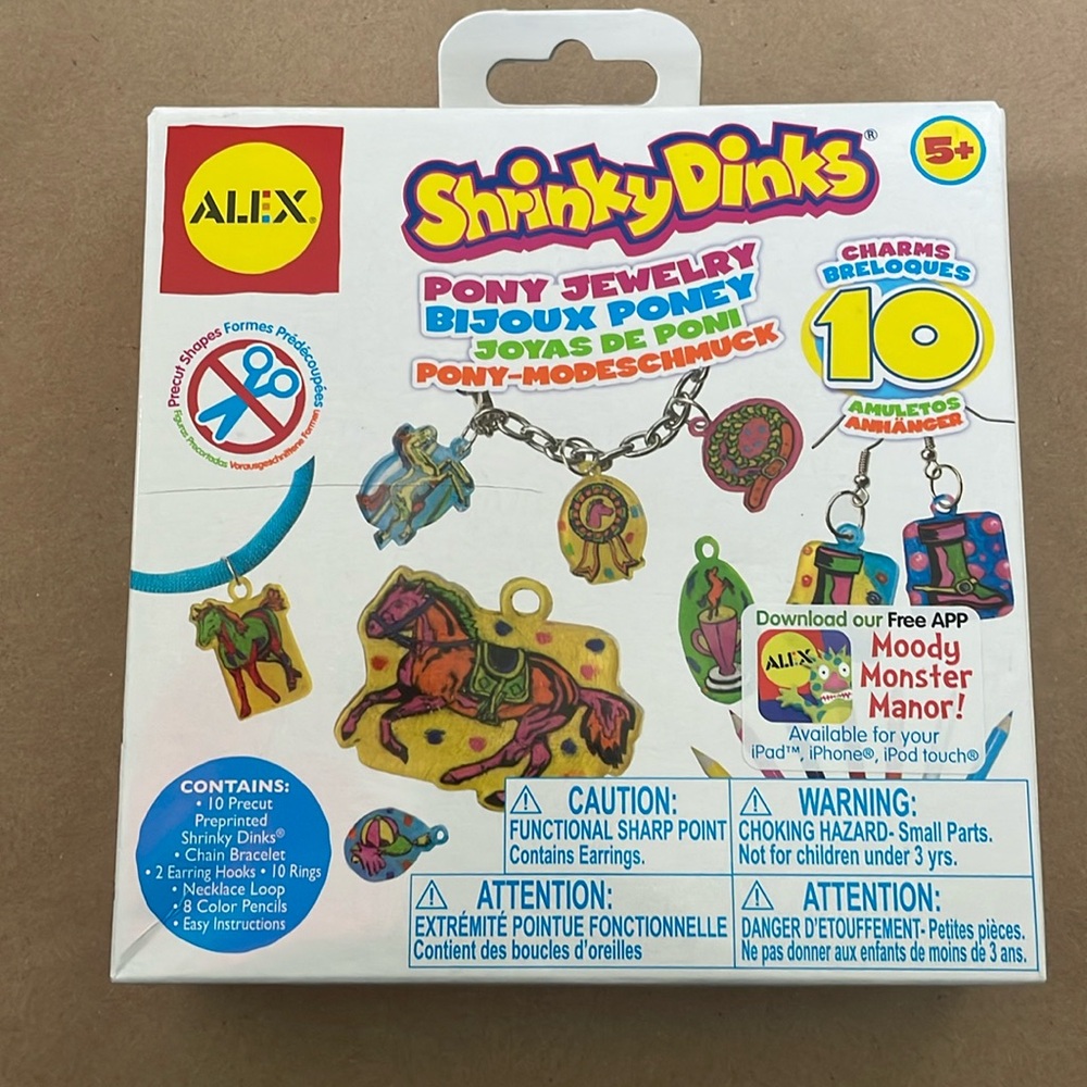 Alex Shrinky Dink Pony Jewelry
